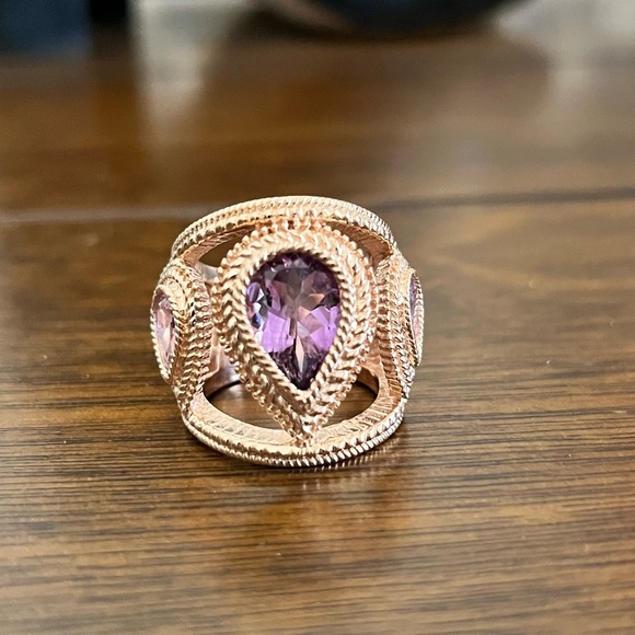 5.38 carat amethyst ring, size 7. - Picture 4 of 10